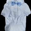 CAMISA CELESTE ALG. CON CORBATA